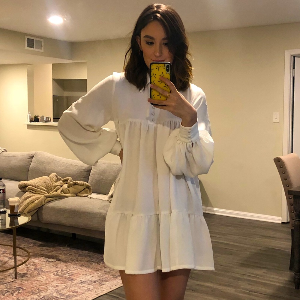 Danielle Bernstein babydoll collar dress